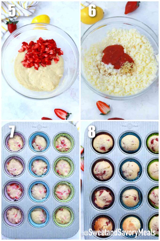 steps how to bake strawberry cupcakes