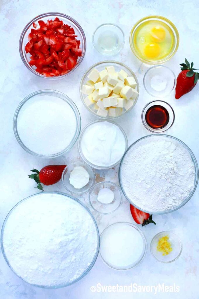 strawberry cupcakes ingredients