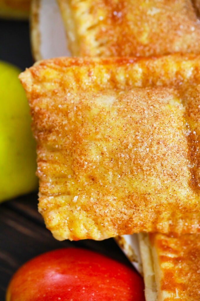Homemade, crispy Air Fryer Mc'Donalds apple pies.