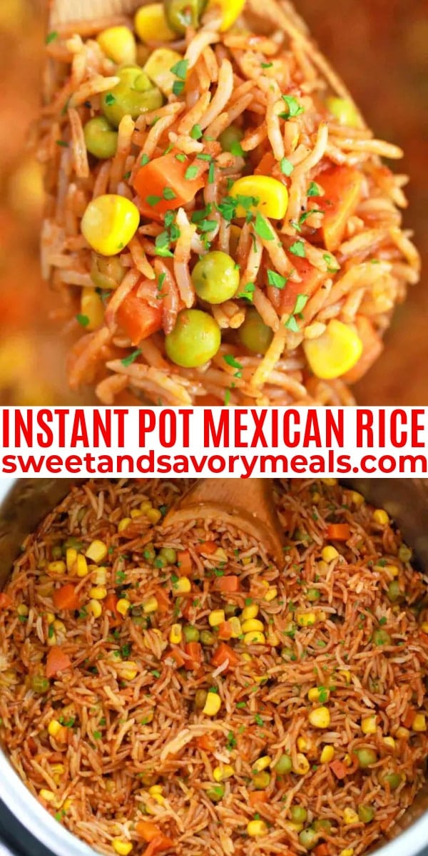 easy instant pot mexican rice pin