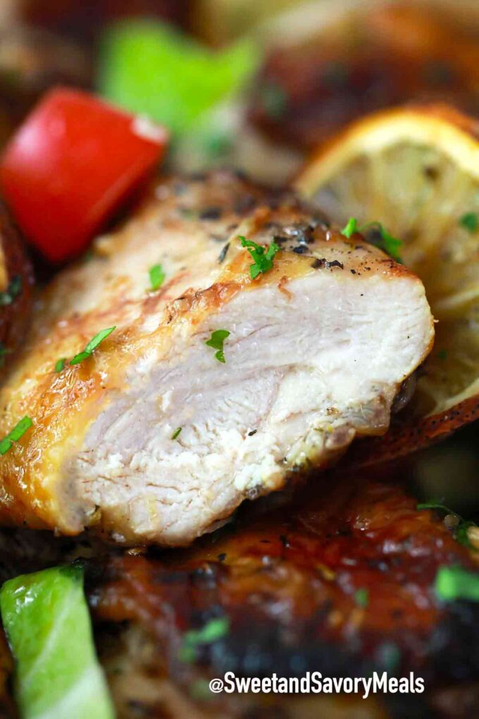 sliced lemon chicken