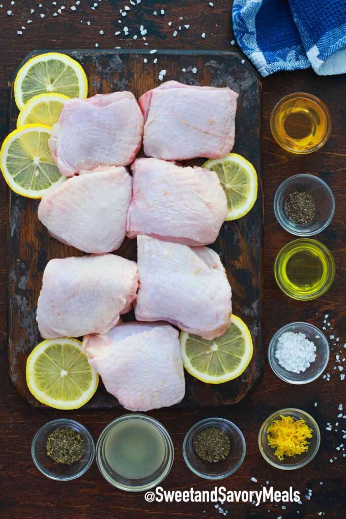 air fryer lemon chicken ingredients