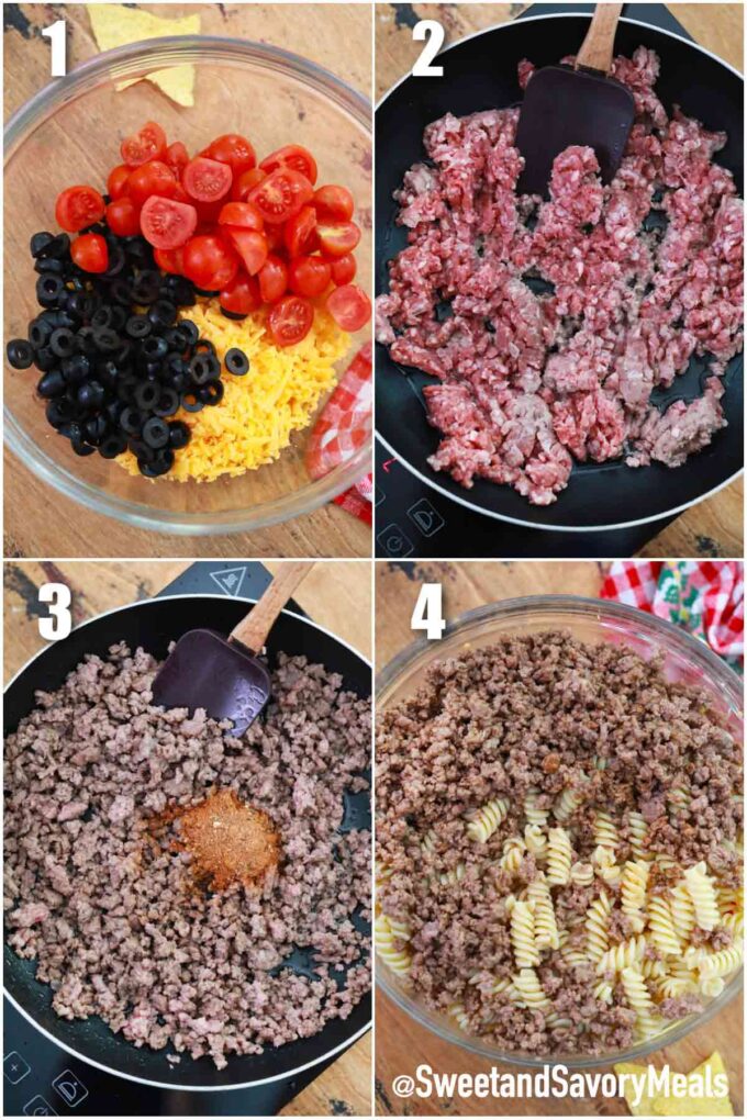 steeps how to make taco pasta salad