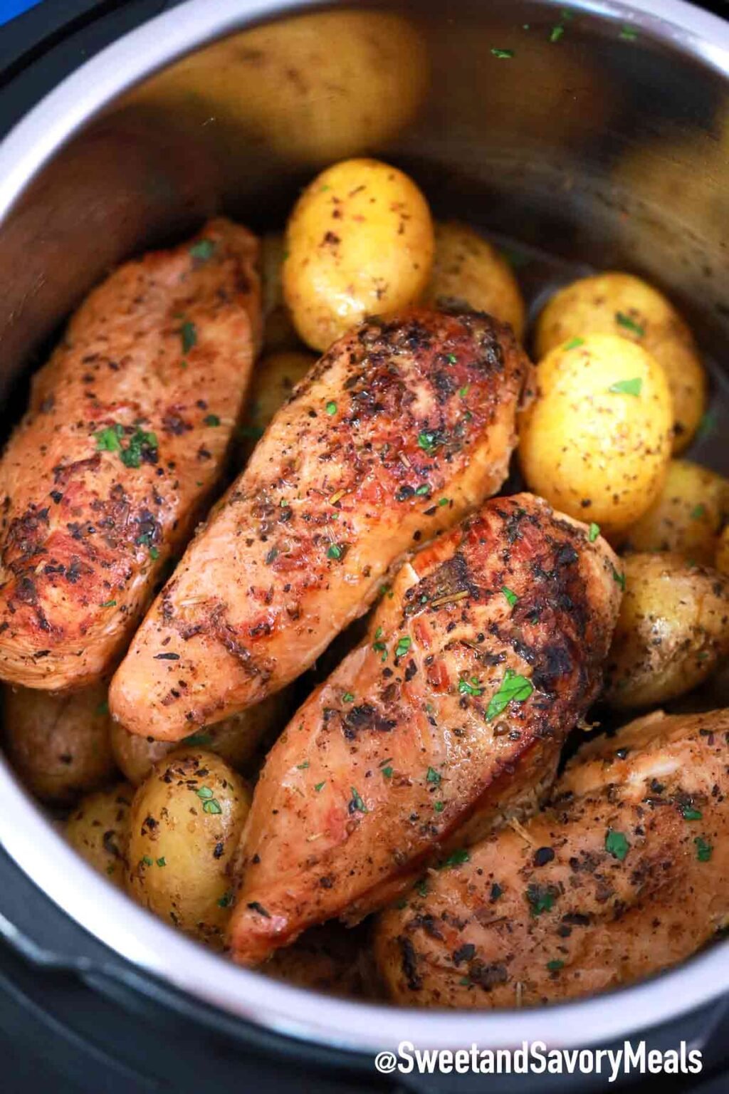 Instant Pot Chicken and Potatoes - Sweet and Savory Meals
