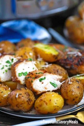 pressure cooker chicken and potatoes