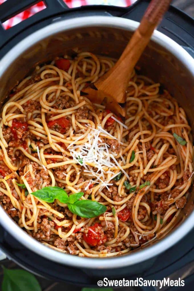 instant pot spaghetti