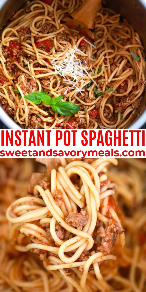 easy instant pot spaghetti pin
