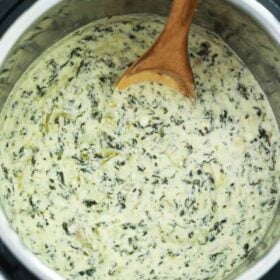 instant pot spinach artichoke dip