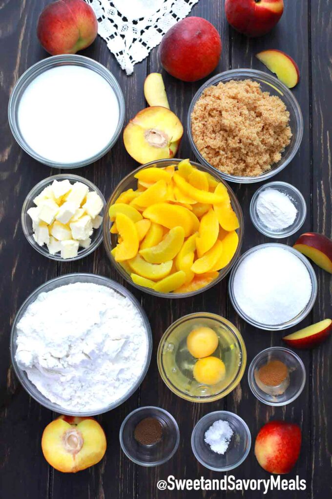 peach upside down cake ingredients