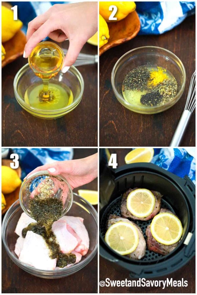 steps how to make air fryer lemon chicken