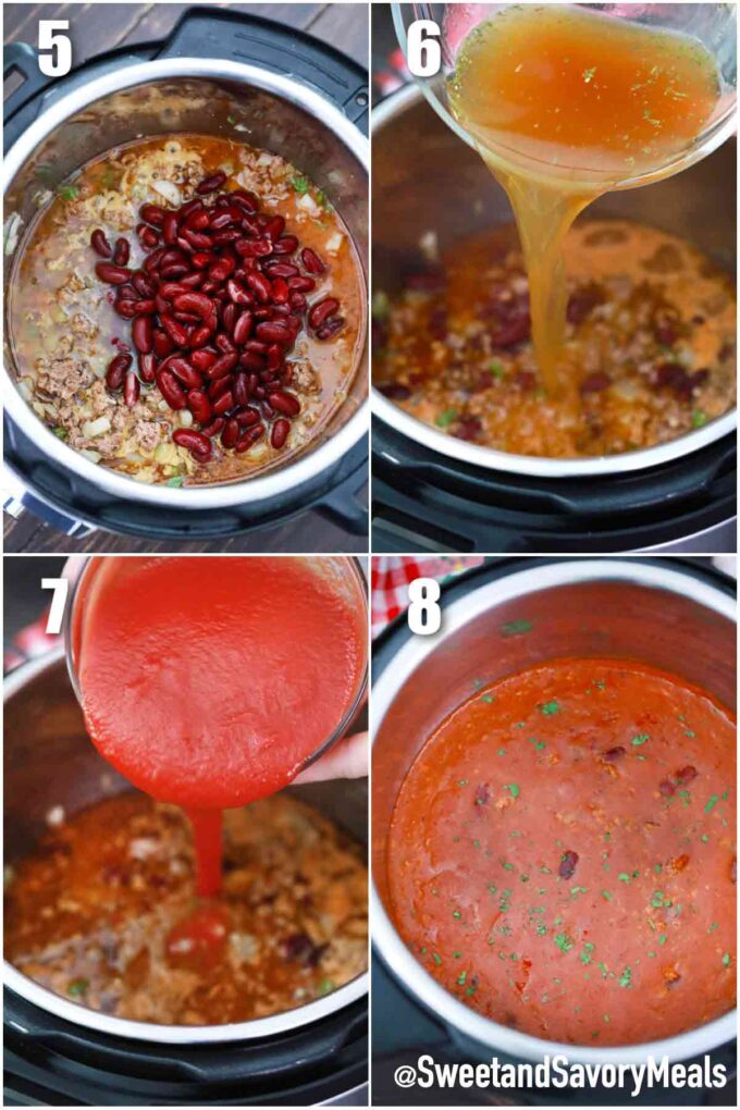 steps how to make instant pot mexican chili