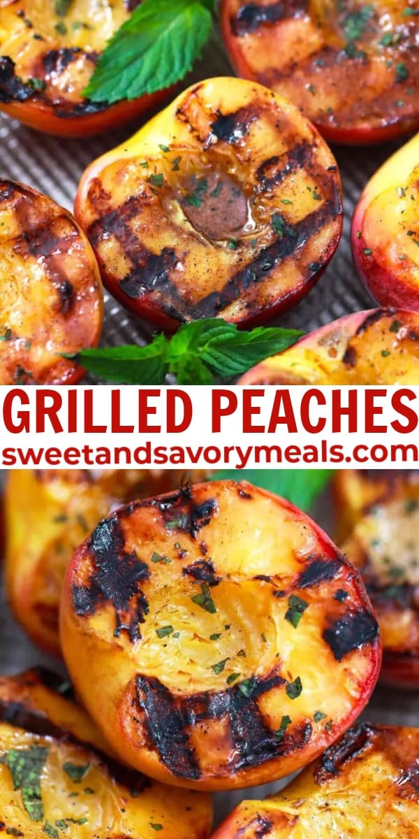 easy grilled peaches pin