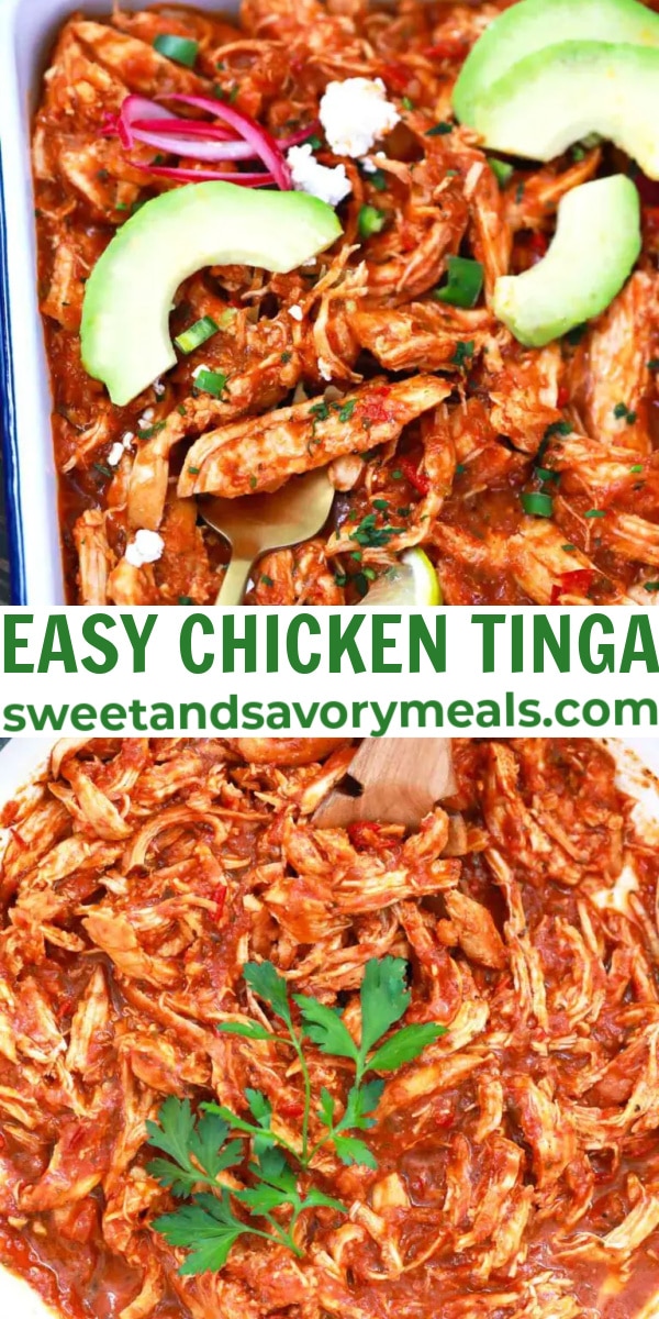 easy chicken tinga pin