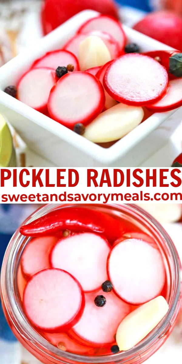 easy pickled radishes pin