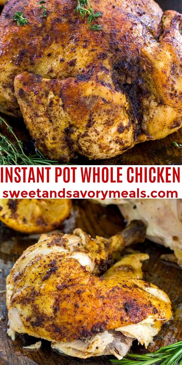 easy instant pot whoe chicken pin