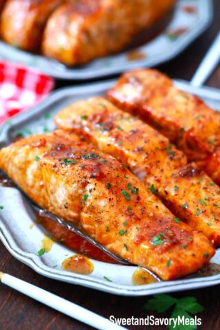 Honey Garlic Salmon Recipe [Video] - Sweet and Savory Meals