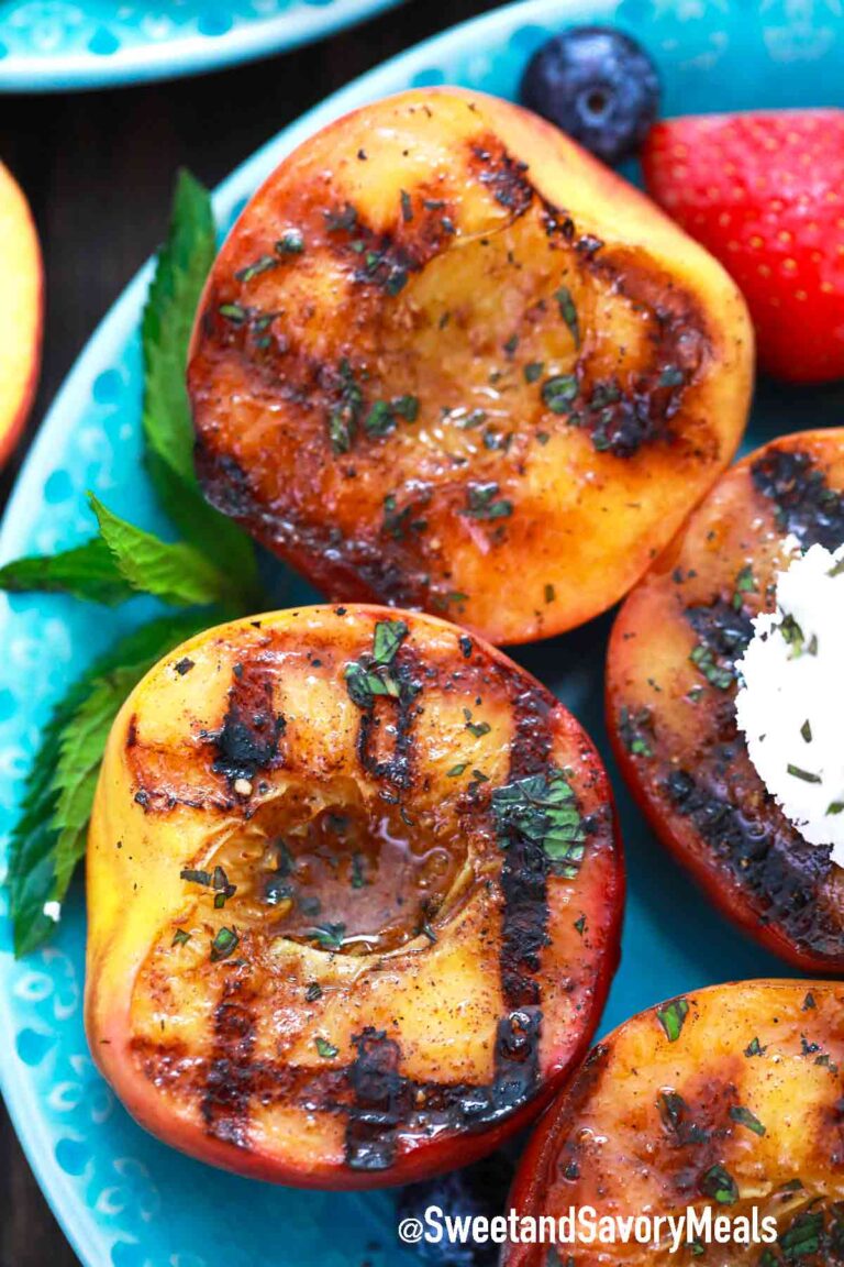 Grilled Peaches Recipe [Video] Sweet and Savory Meals