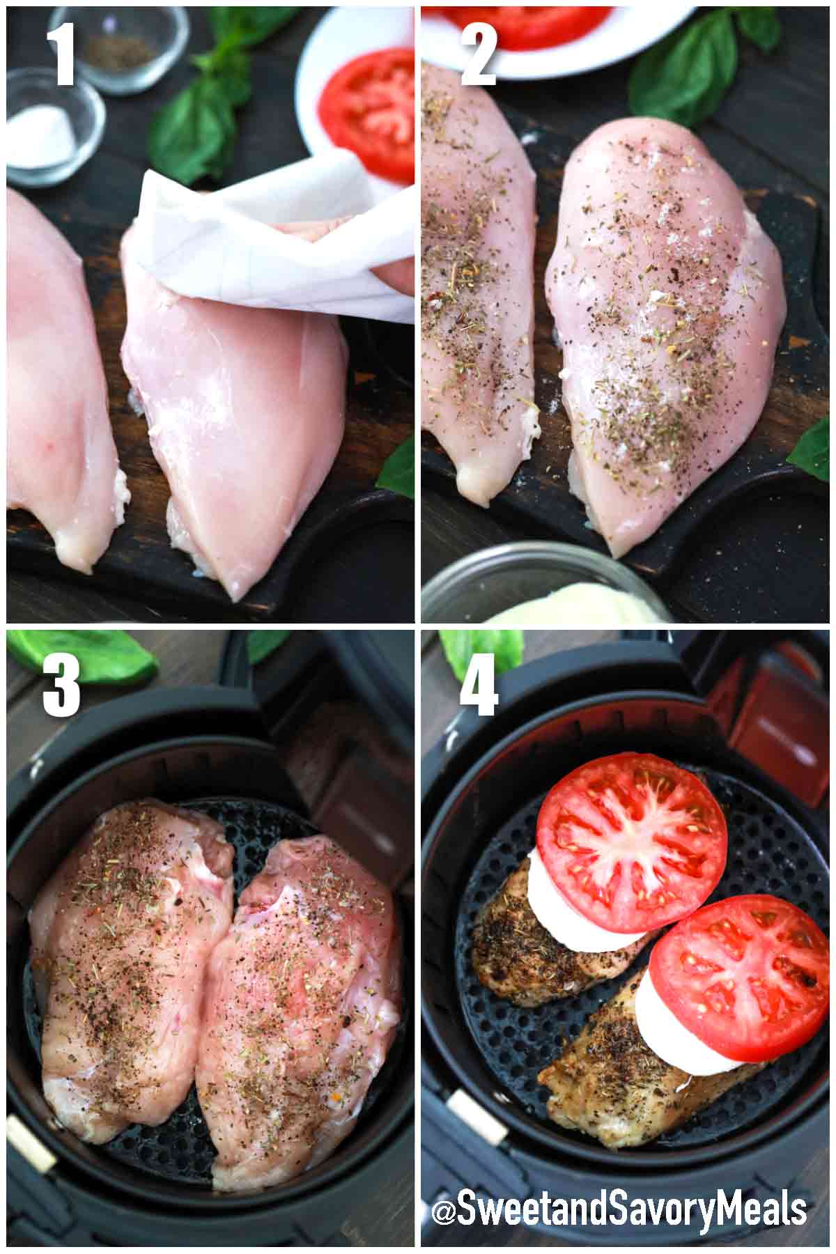 Air Fryer Caprese Chicken [Video] Sweet and Savory Meals