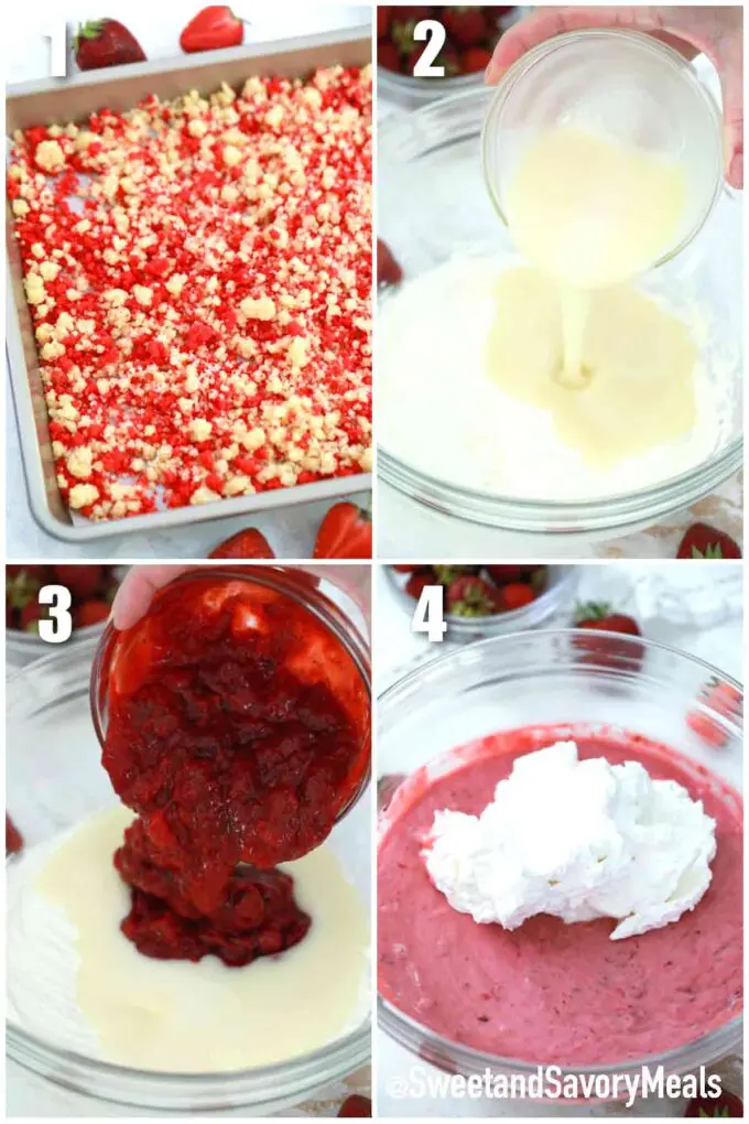 steps how to make strawberry shortcake pie