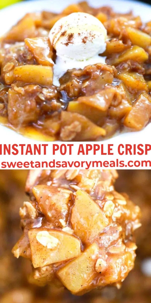 easy instant pot apple crisp pin