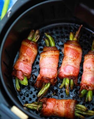 Air Fryer Bacon Wrapped Green Beans