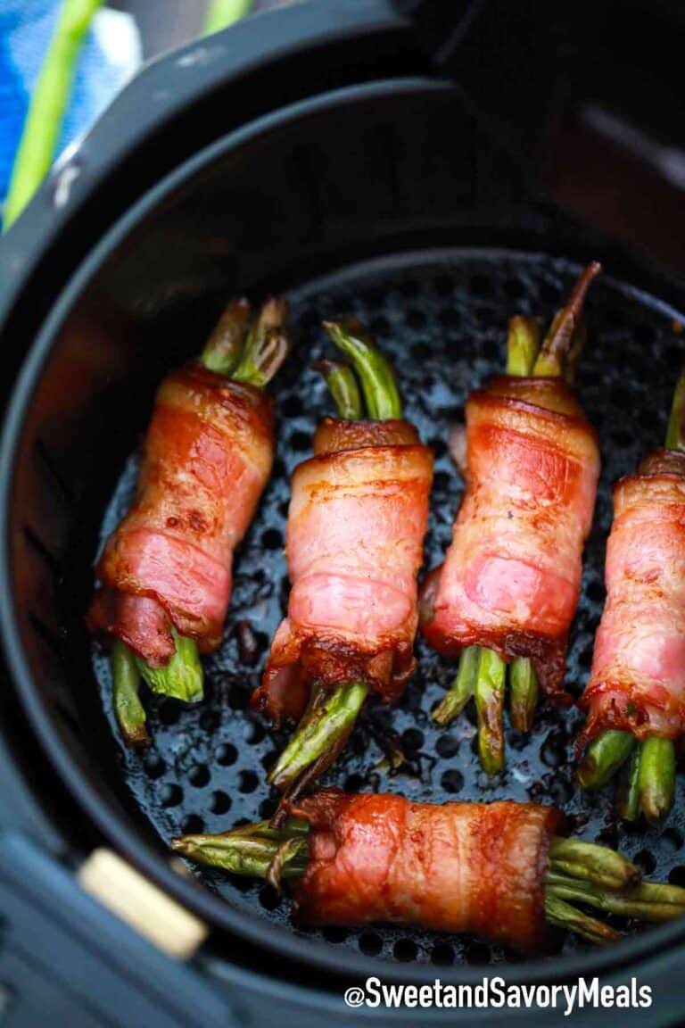 air fryer bacon wrapped green beans