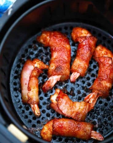 Air fryer Bacon Wrapped Shrimp