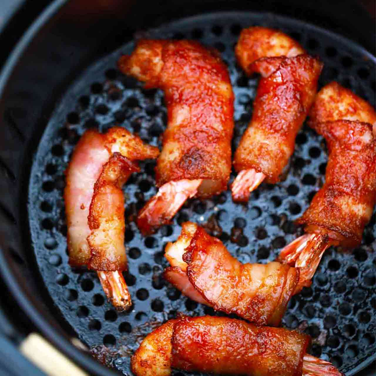 Air Fryer Bacon Wrapped Shrimp - Urban Bliss Life