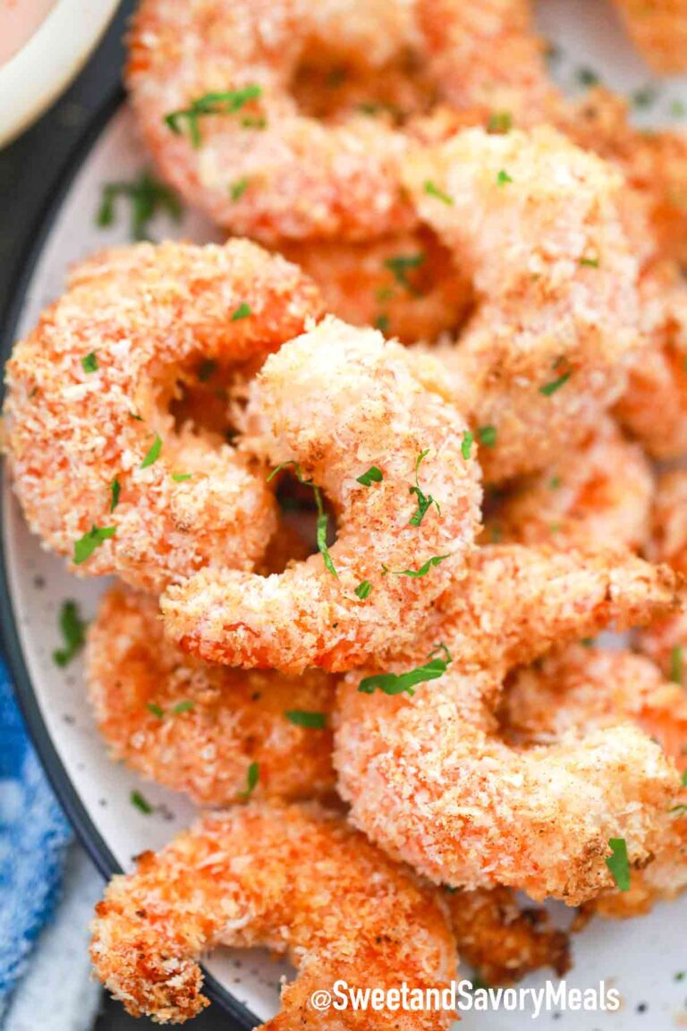 crispy shrimp on a serving plate