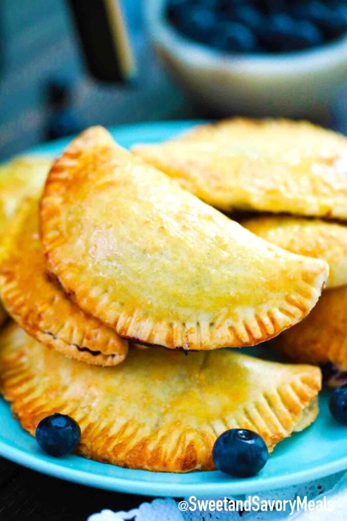 hand pies with fresh blueberries