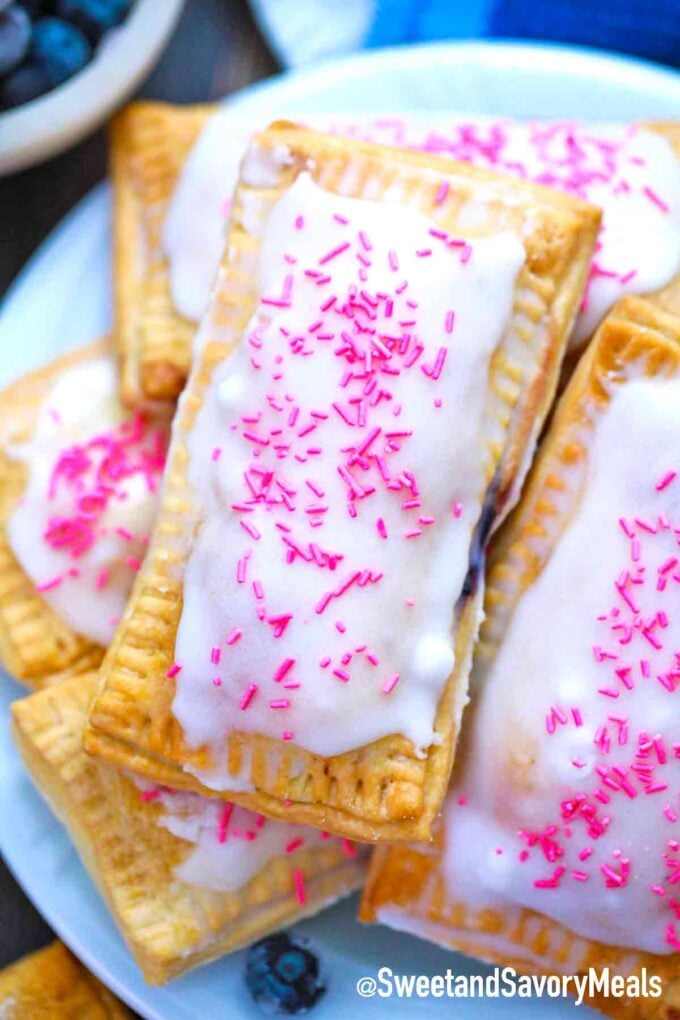 pop tarts on a plate