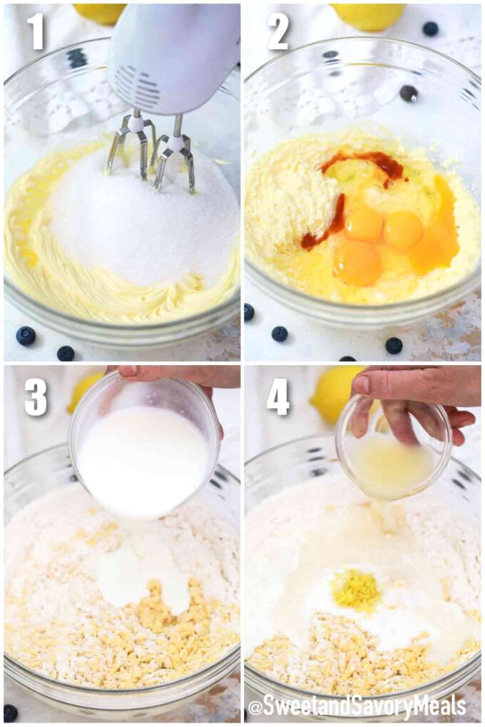 steps how to make lemon cake batter
