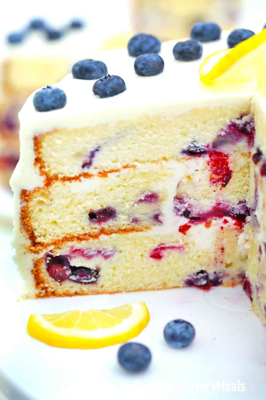 Lemon Blueberry Cake Recipe - Sweet and Savory Meals