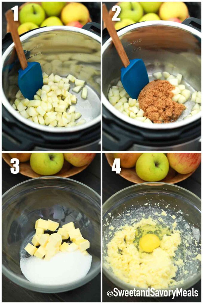 steps how to make instant pot apple cake
