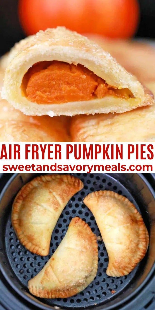 easy air fryer pumpkin pies pin