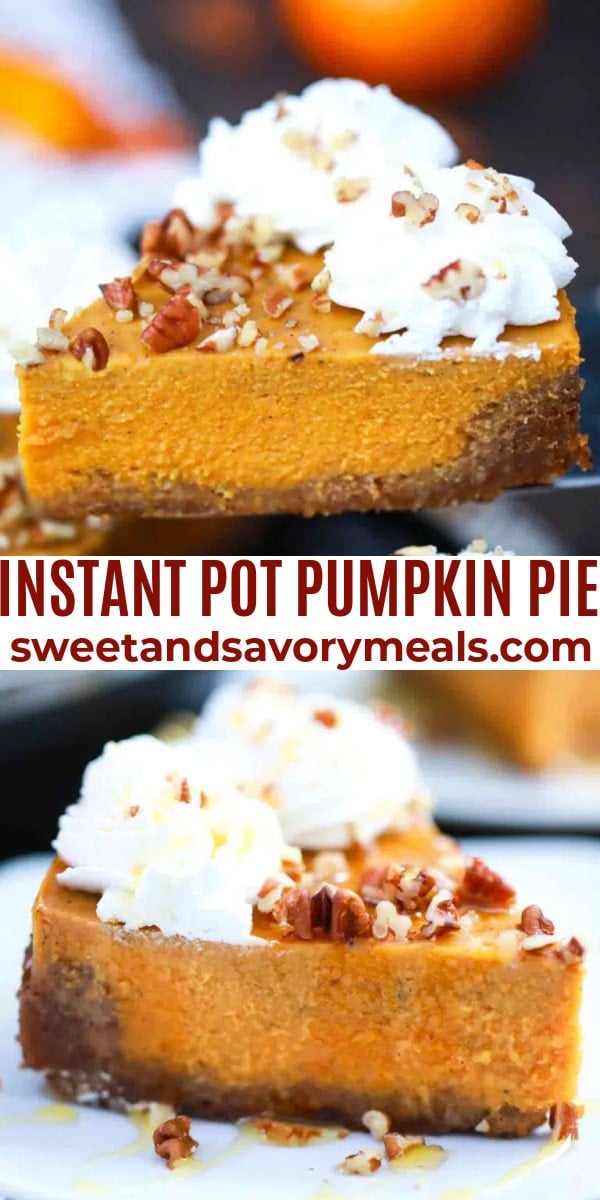 easy instant pot pumpkin pie pin
