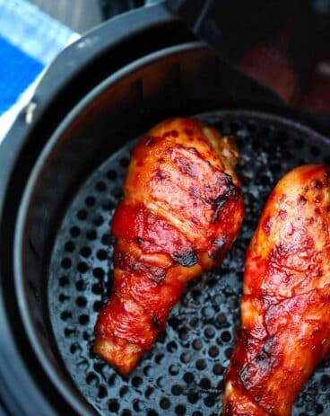 Air Fryer Bacon Wrapped Chicken Drumsticks