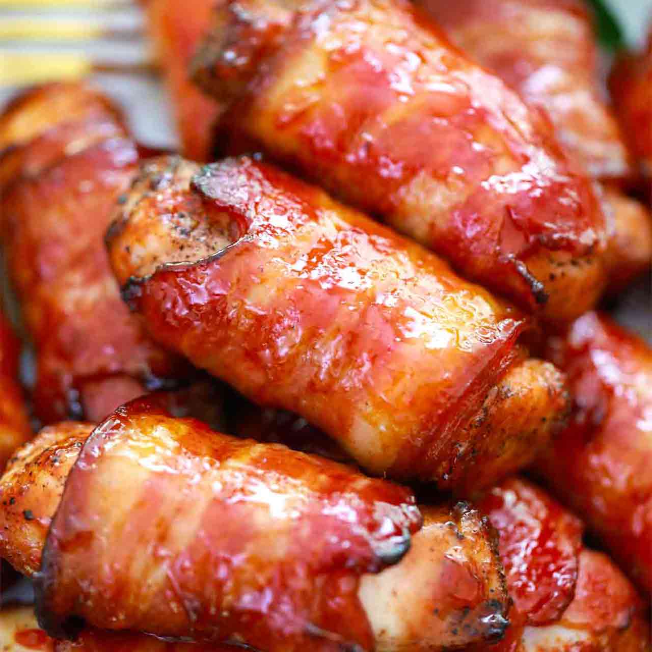 Air Fryer Bacon Wrapped Chicken Tenders [Video]