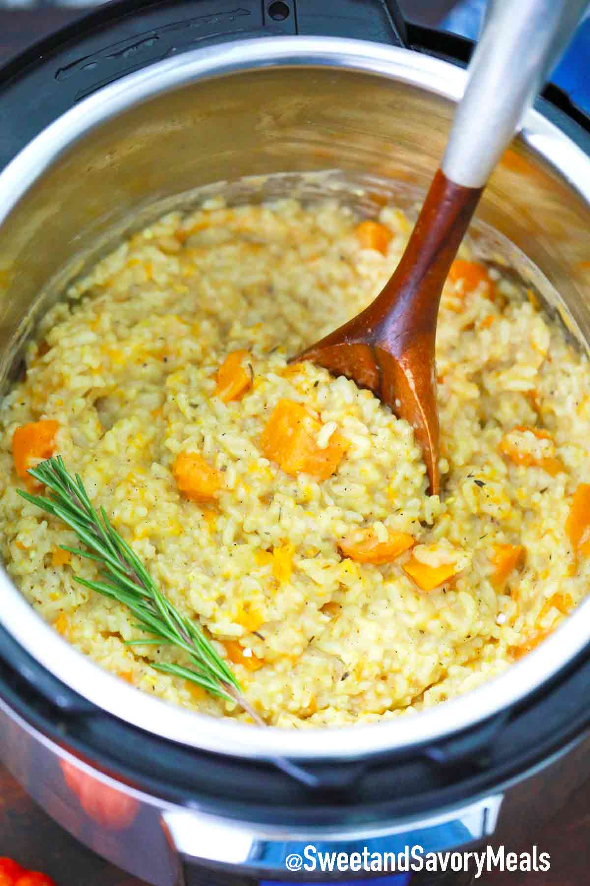 Instant Pot Pumpkin Risotto [Video] - Sweet and Savory Meals