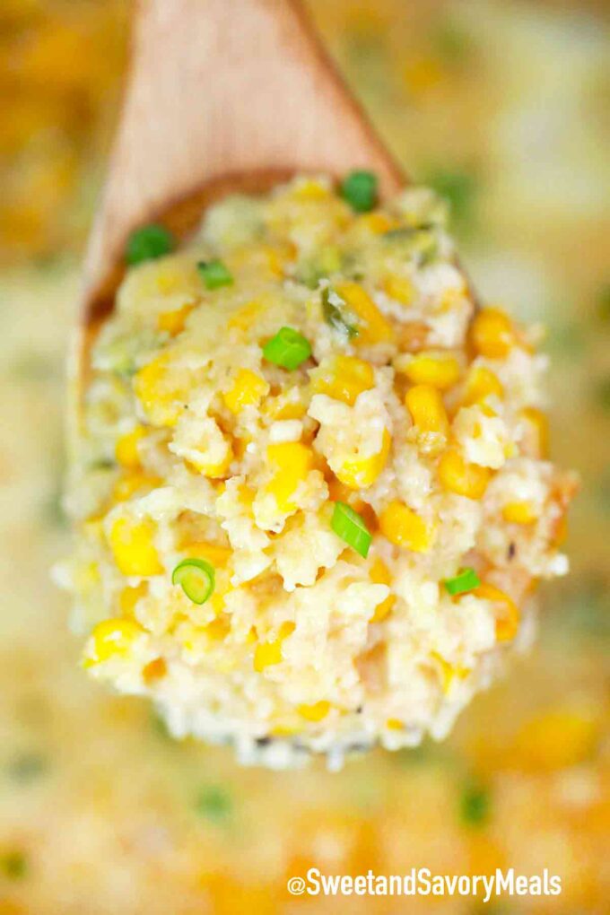 spoonful of corn casserole