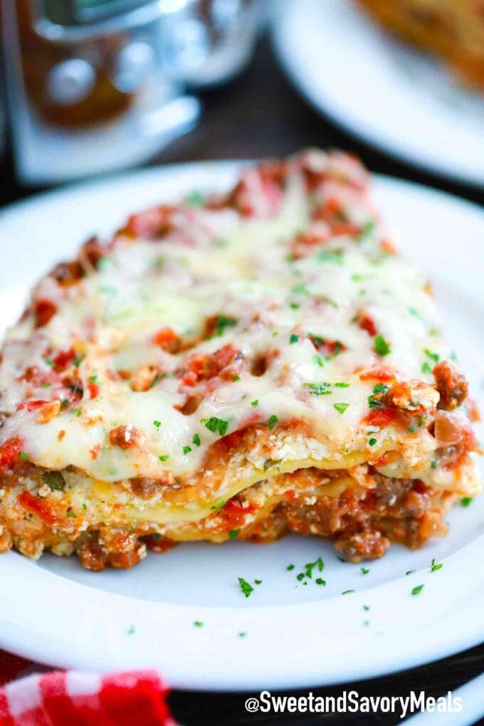 lasagna slice