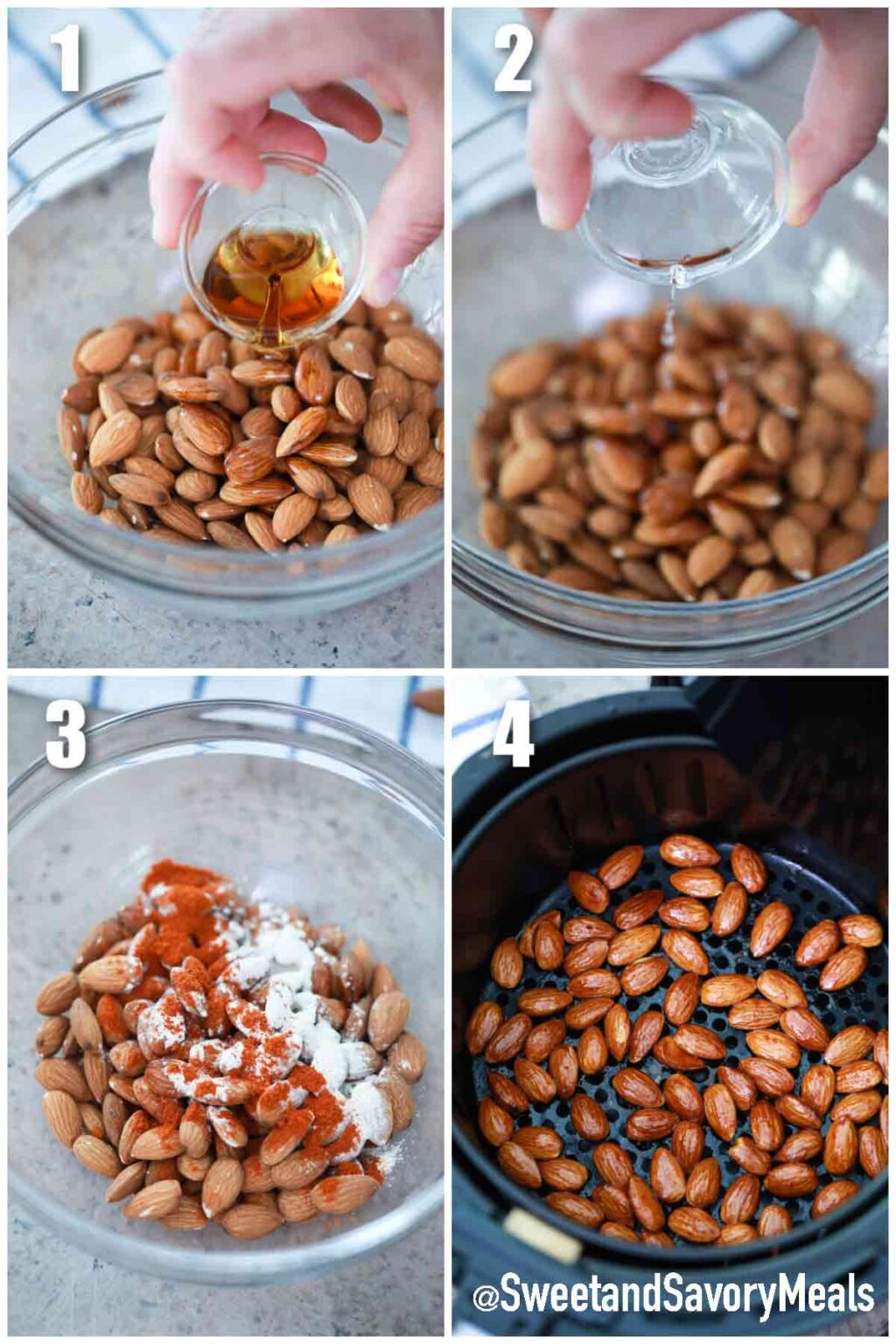 Air Fryer Roasted Almonds S&SM