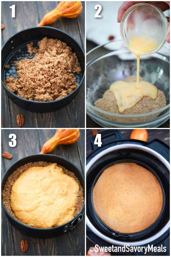 steps how to make instant pot pumpkin pie