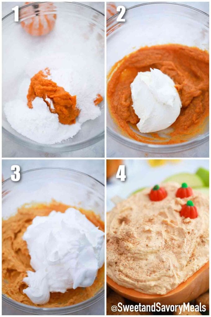 steps how to make pumpkin dip