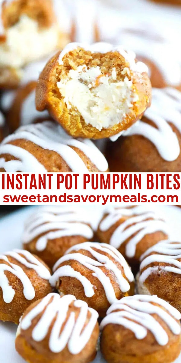 easy instant pot pumpkin bites pin