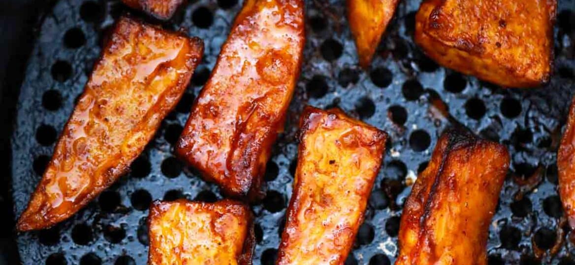 air fried sweet potato wedges