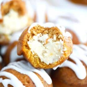 instant pot pumpkin bites with cream cheese filling