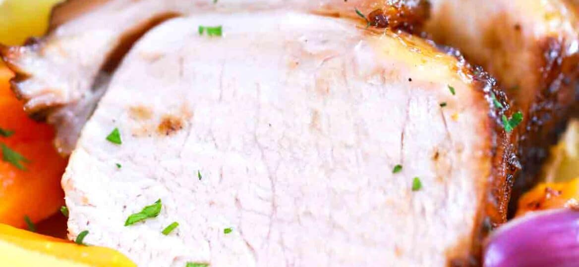 sliced pork roast