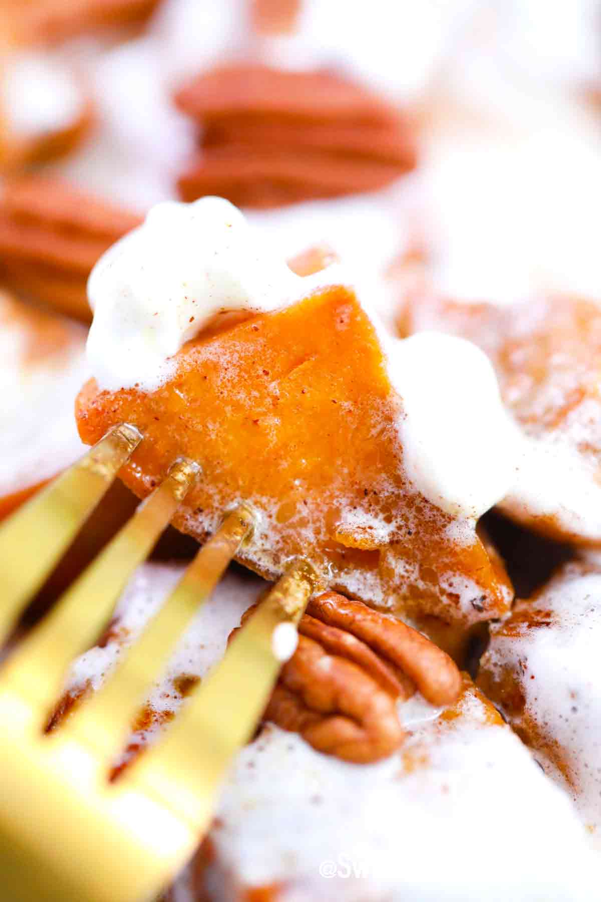 Crockpot Sweet Potato Casserole - Sweet and Savory Meals