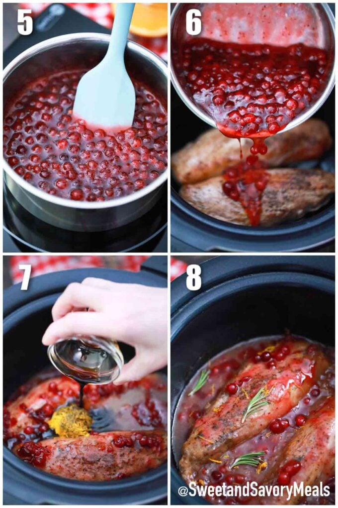 steps how to make slow cooker cranberry orange pork tenderloin